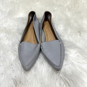 J. Crew Edie Pointed Toe Leather Loafers Sz 8